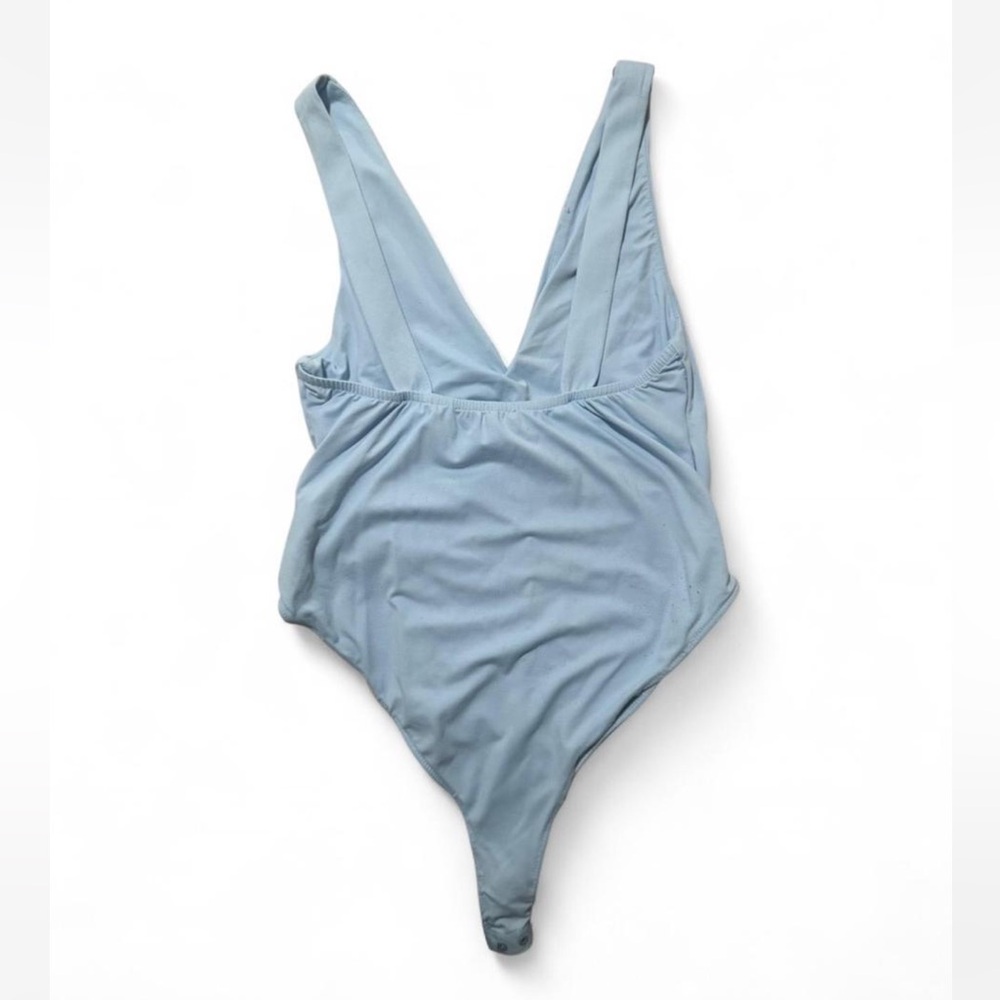 Light Blue Ruched bodysuit - Picture 2 of 2